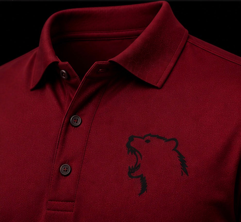 Scarlet red North Claw Polo